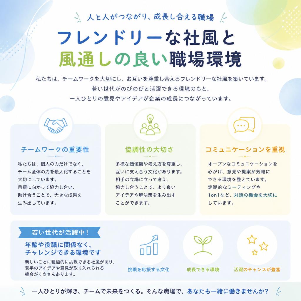 働きやすい環境づくり