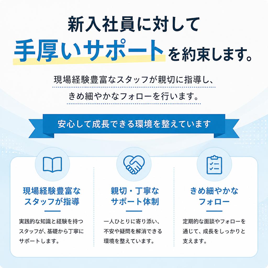 安心のサポート体制