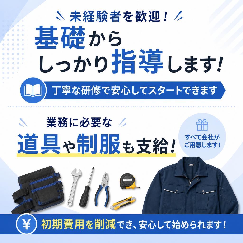 未経験でも安心！