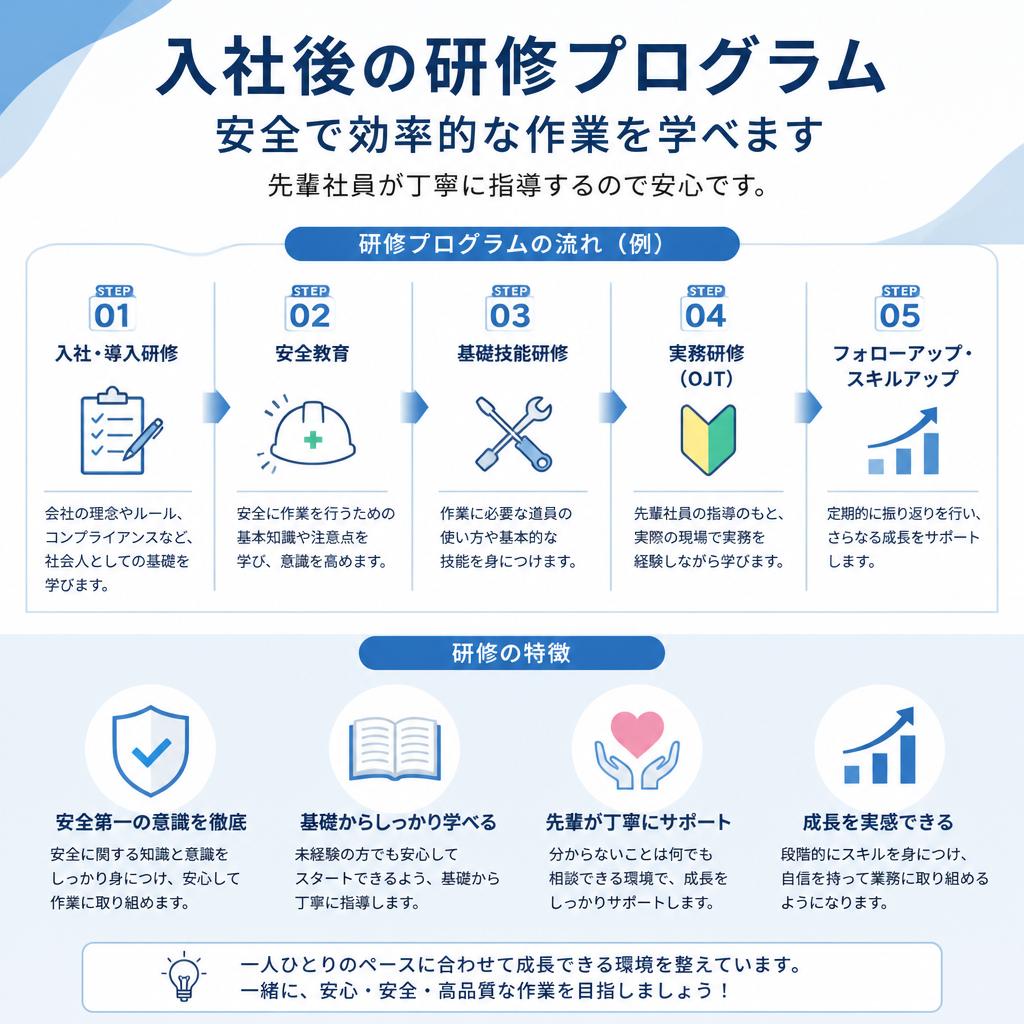 充実の研修制度